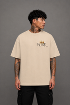 RARE Oversized Graphic T-Shirt - Beige