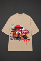 Legacy Graphic Oversized T-Shirt - Beige