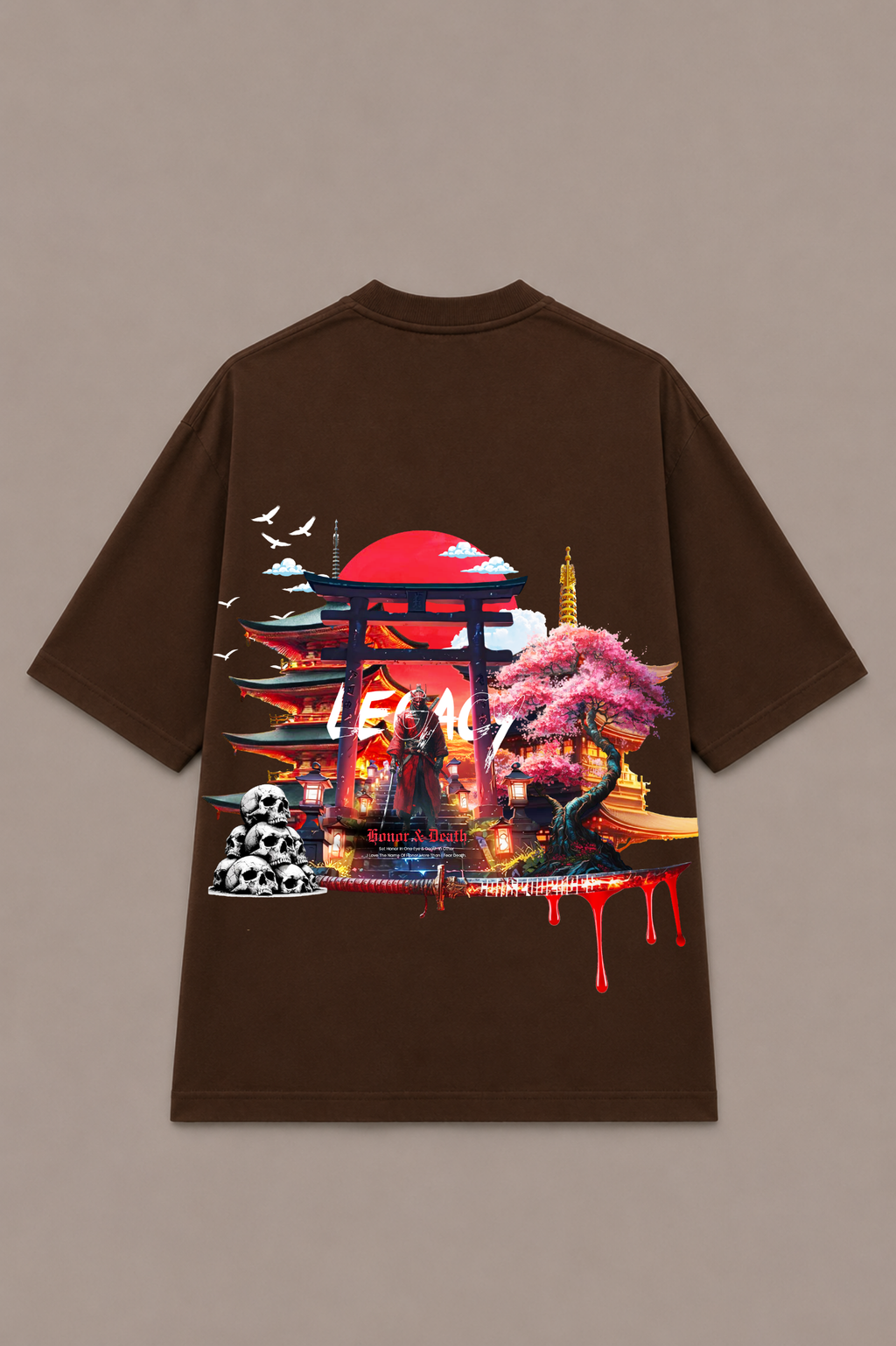 Legacy Graphic Oversized T-Shirt - Coffee Brown