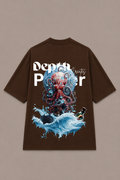 Depth Graphic Oversized T-Shirt - Coffee Brown