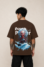 Depth Graphic Oversized T-Shirt - Coffee Brown