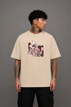Sukuna Anime Oversized T-Shirt - Beige