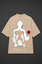Death Note Oversized Anime T-Shirt - Beige