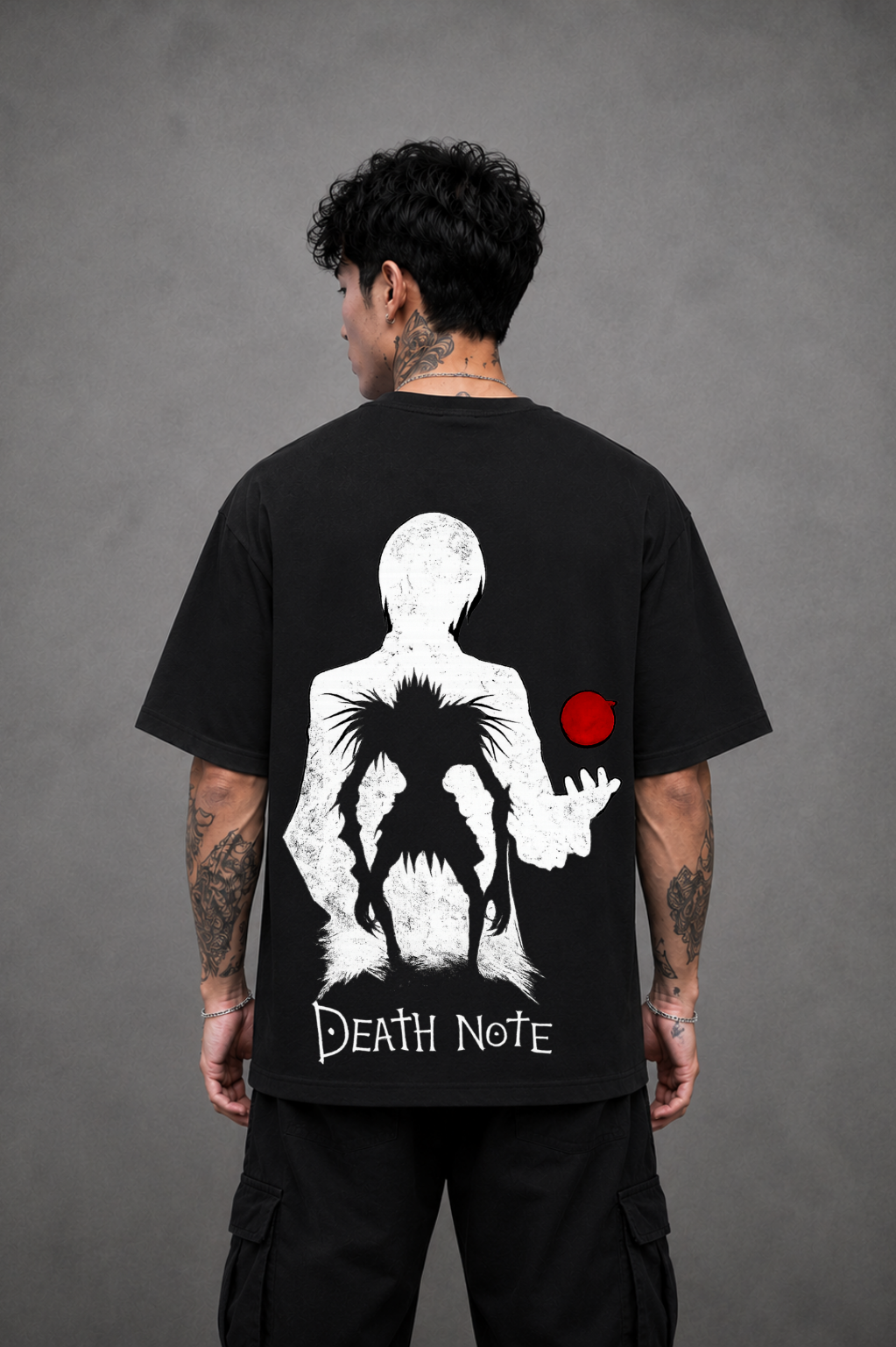 Death Note Oversized Anime T-Shirt - Black