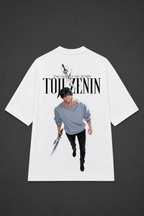 Toji Fushiguro Anime Oversized T-Shirt - White