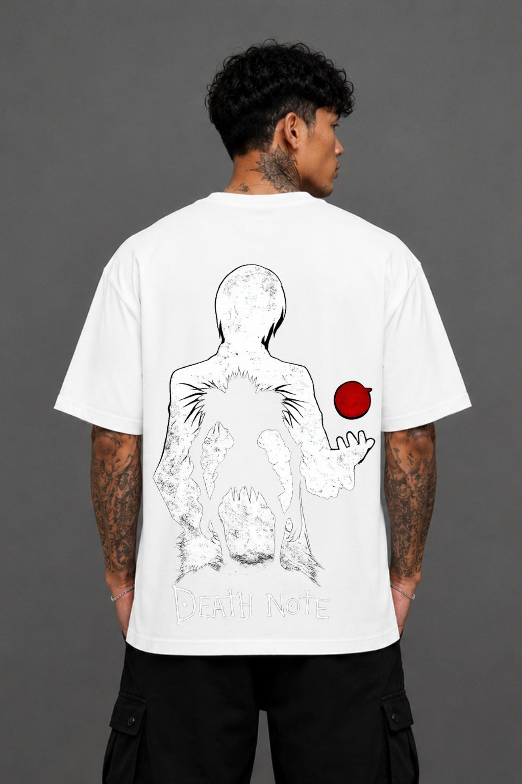 Death Note Oversized Anime T-Shirt - White