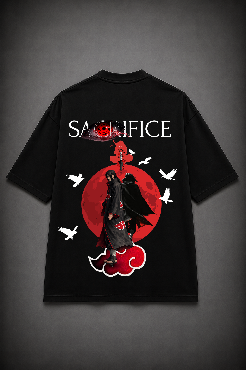 Itachi Uchiha Anime T-Shirt - Black