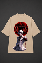 Muzan Kibutsuji Oversized Anime T-Shirt - Beige