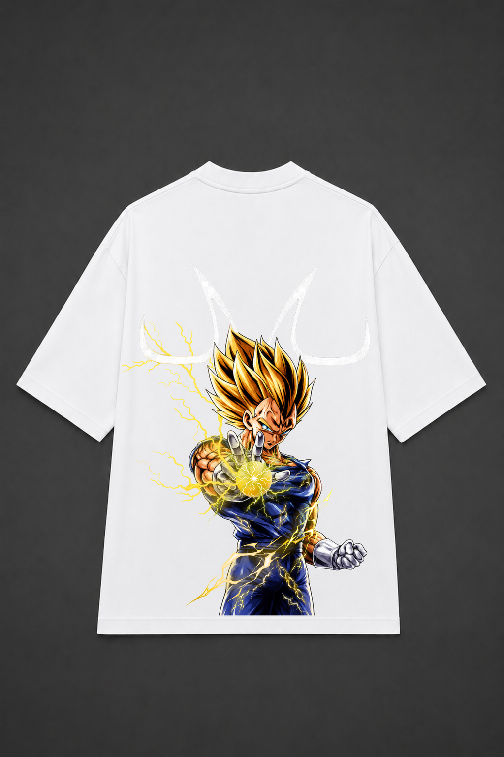 Majin Vegeta Oversized Anime T-Shirt - White