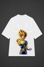 Majin Vegeta Oversized Anime T-Shirt - White