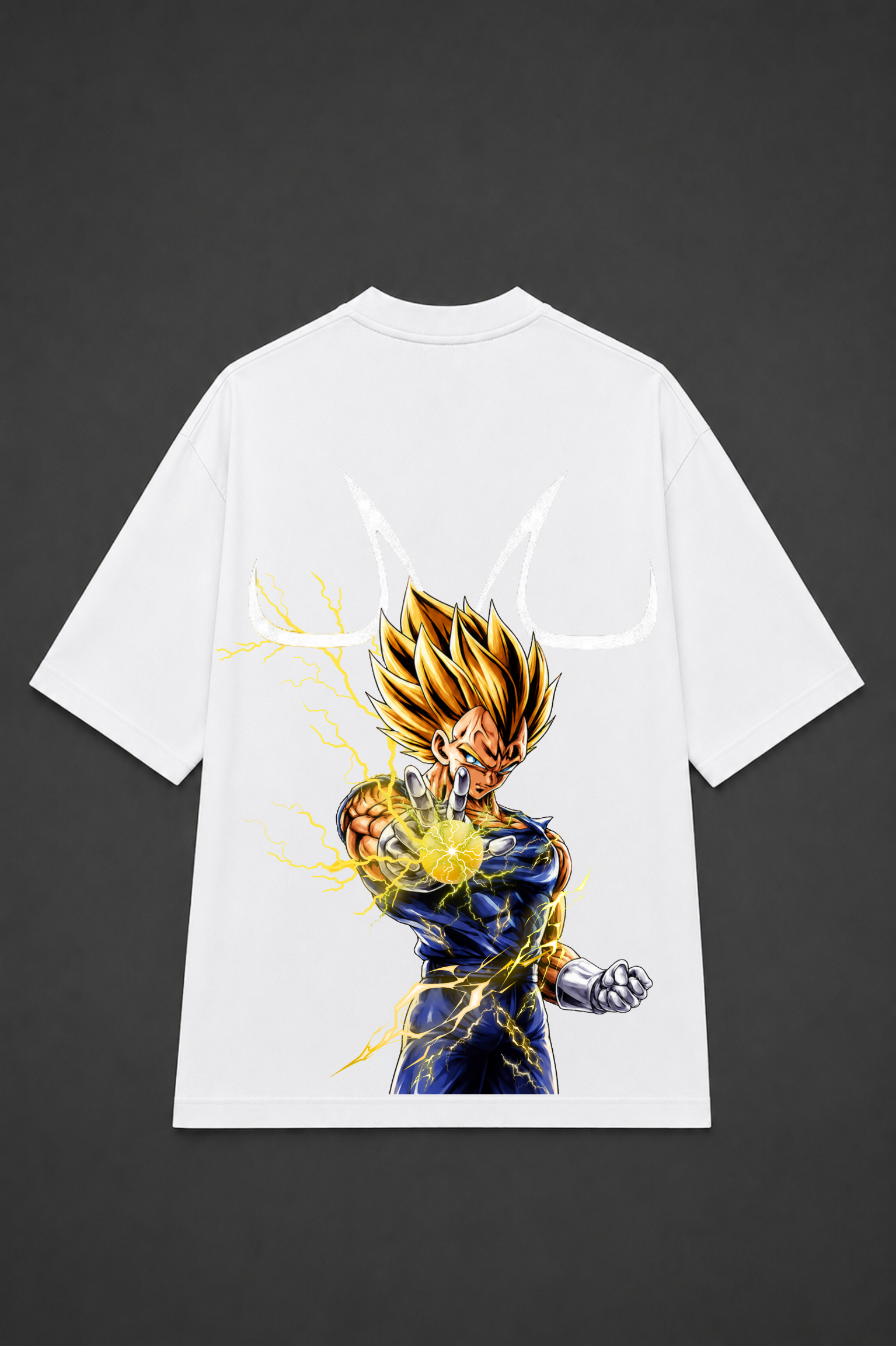 Majin Vegeta Oversized Anime T-Shirt - White