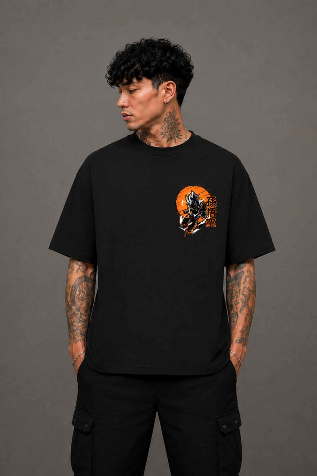 Ultra Instinct Goku Oversized Anime T-Shirt