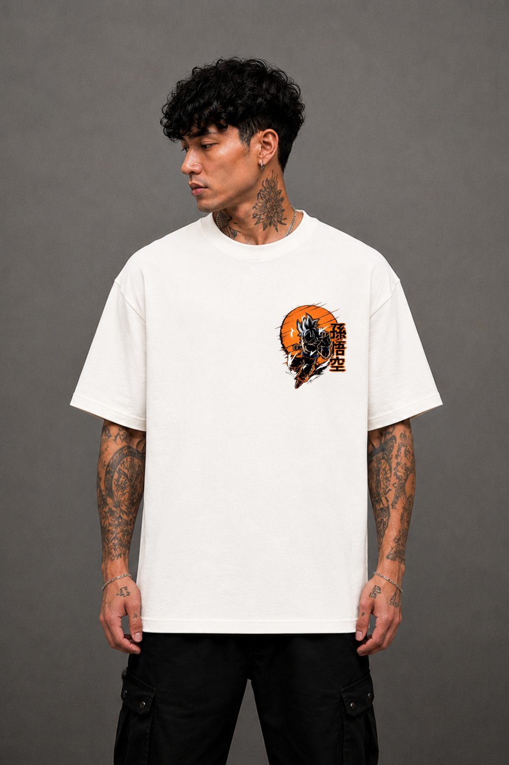 Ultra Instinct Goku Oversized Anime T-Shirt
