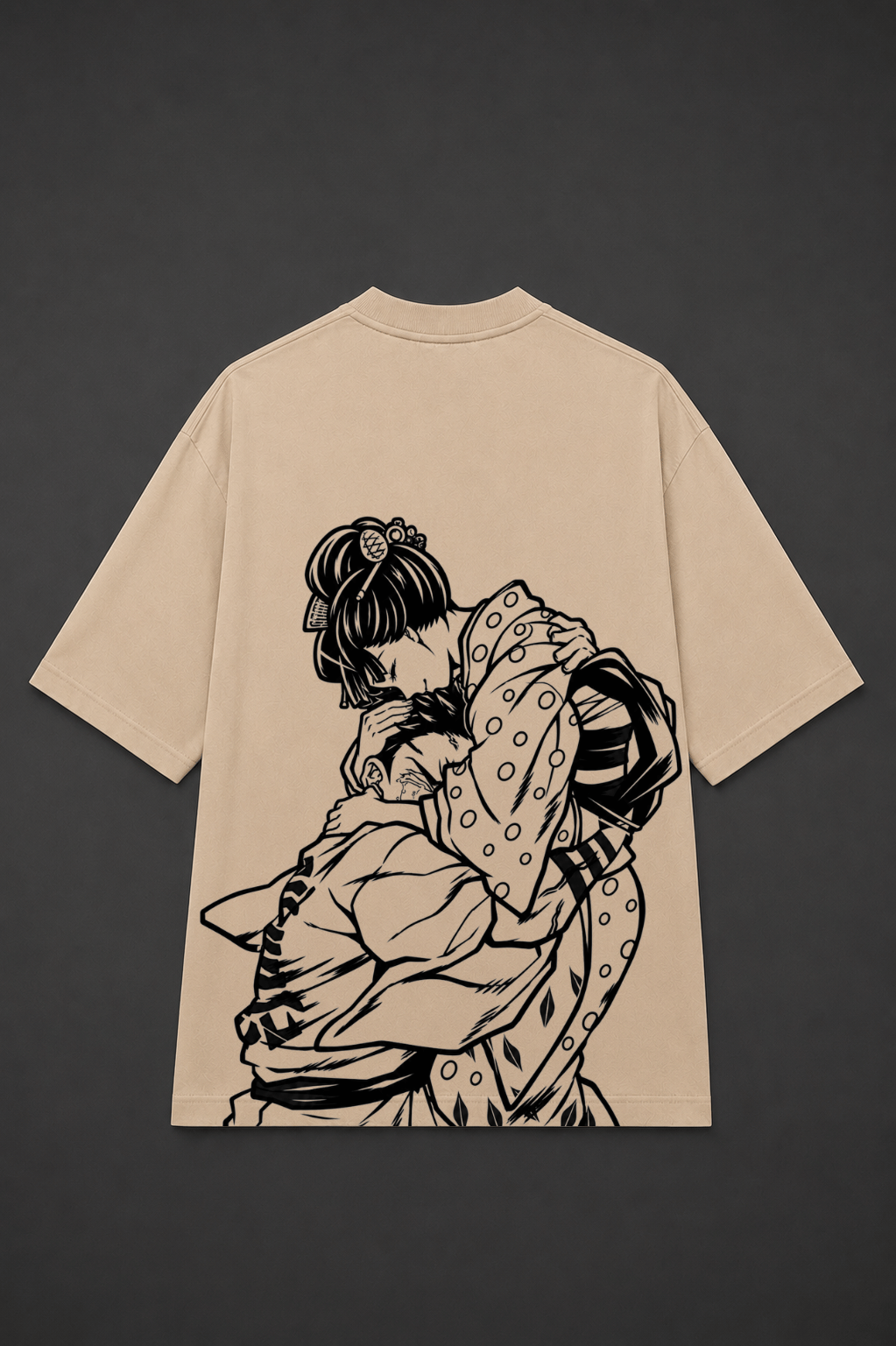 Akaza x Koyuki Anime T-Shirt - Beige
