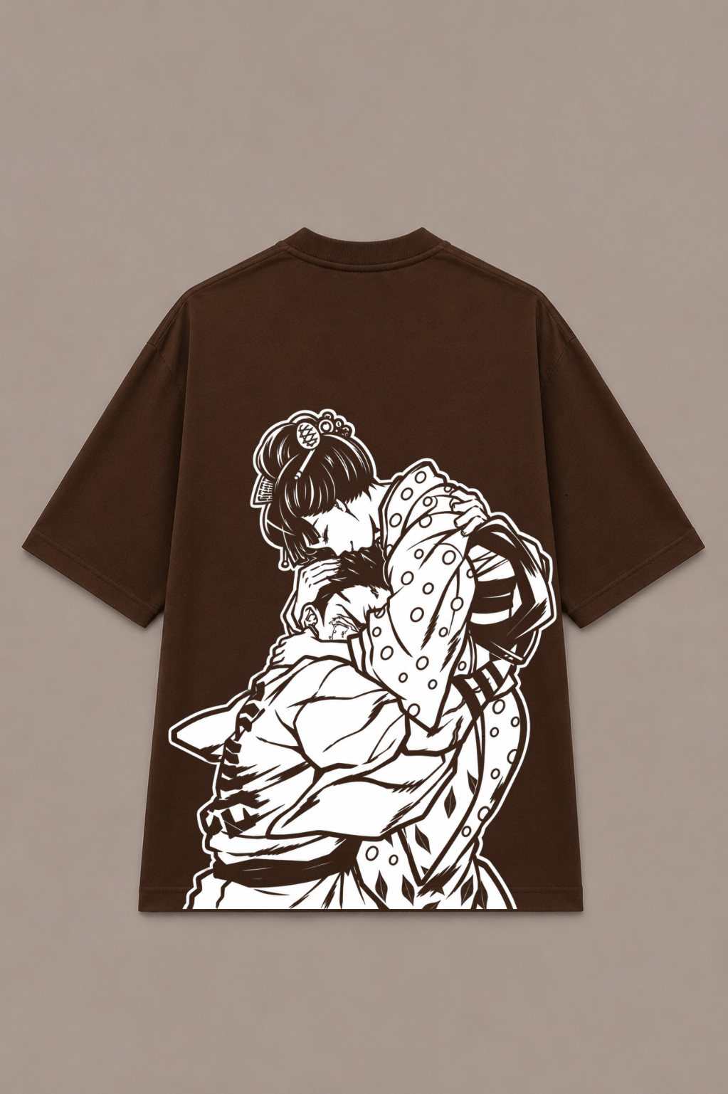 Akaza x Koyuki Anime T-Shirt - Coffee Brown