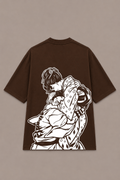 Akaza x Koyuki Anime T-Shirt - Coffee Brown