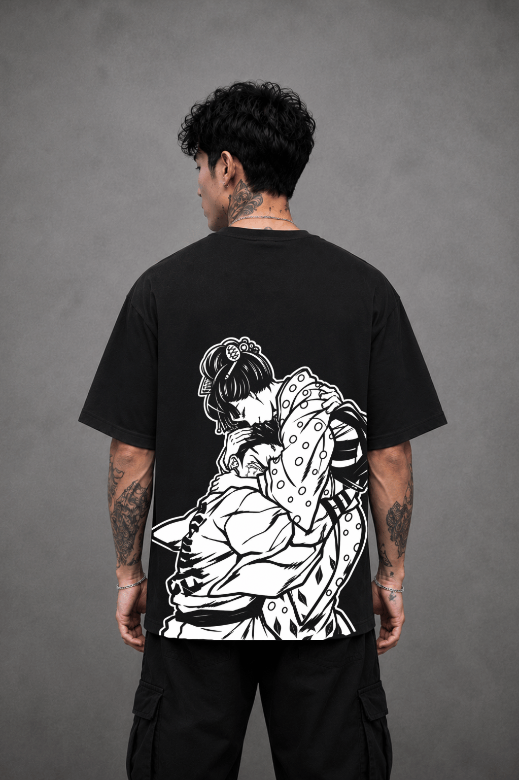Akaza x Koyuki Anime T-Shirt - Black