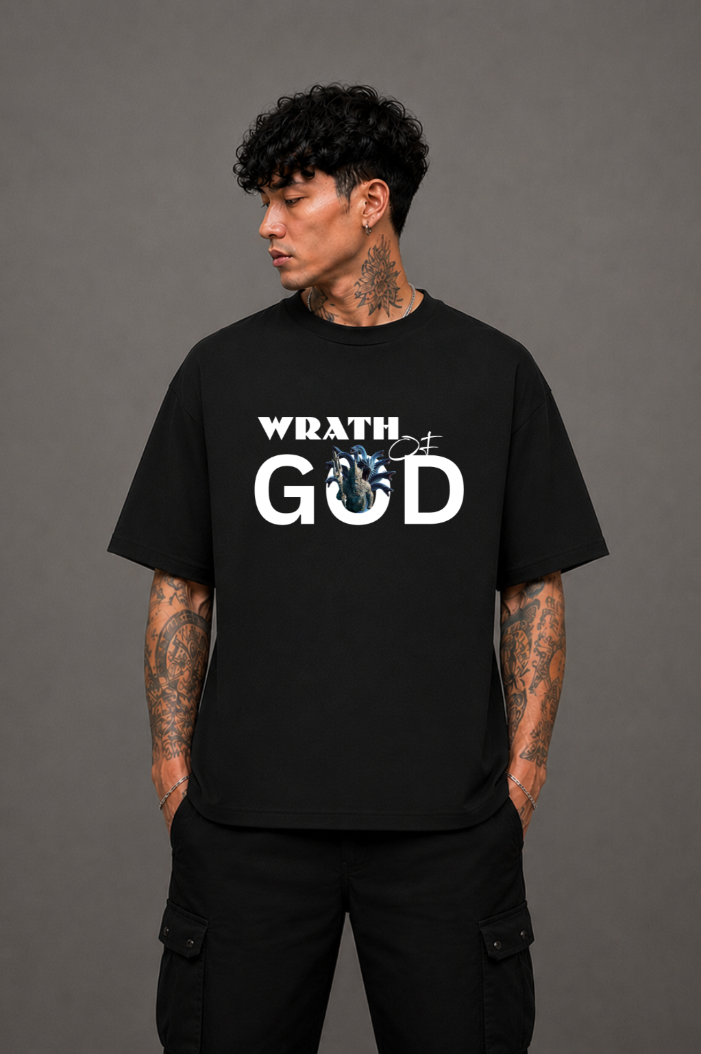 WOG Oversized Graphic T-Shirt – Wrath of God Edition