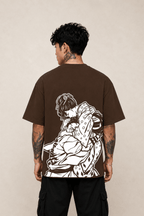 Akaza x Koyuki Anime T-Shirt - Coffee Brown