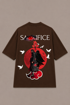Itachi Uchiha Anime T-Shirt - Coffee Brown