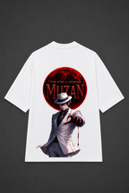 Muzan Kibutsuji Oversized Anime T-Shirt - white