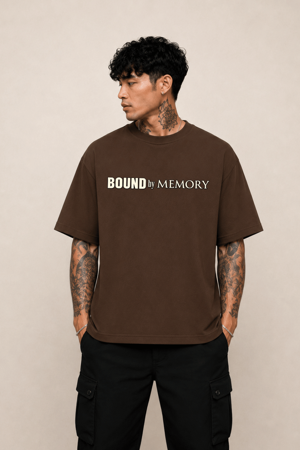 Akaza x Koyuki Anime T-Shirt - Coffee Brown