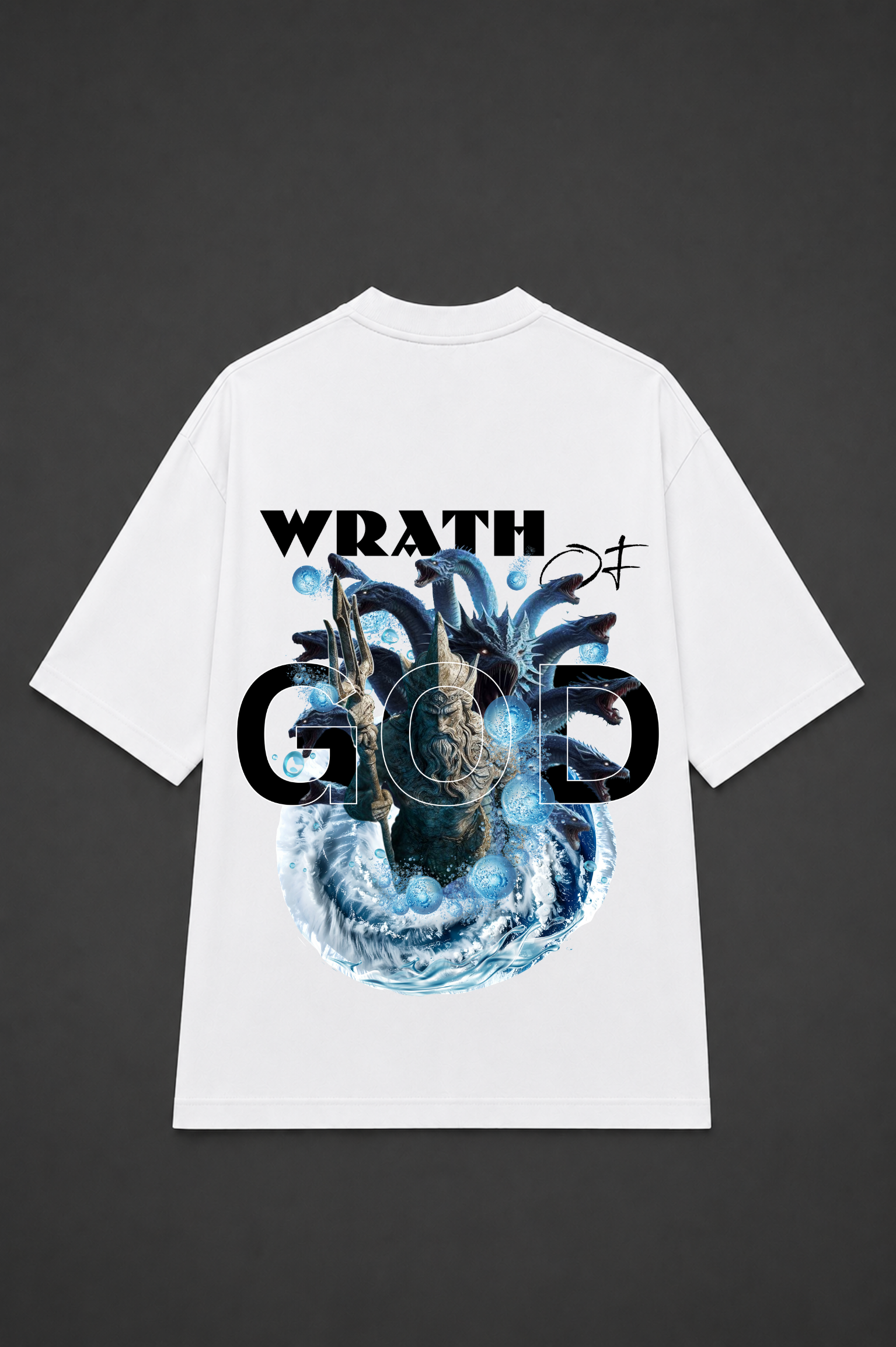 WOG Oversized Graphic T-Shirt – Wrath of God Edition - White
