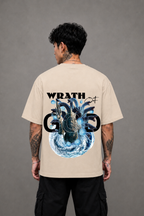 WOG Oversized Graphic T-Shirt – Wrath of God Edition - Beige