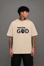 WOG Oversized Graphic T-Shirt – Wrath of God Edition - Beige