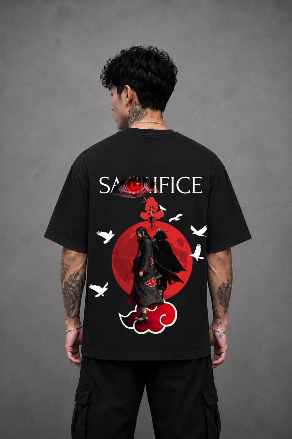 Itachi Uchiha Anime T-Shirt - Black