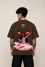 Shanks Anime Oversized T-Shirt - Coffee Brown