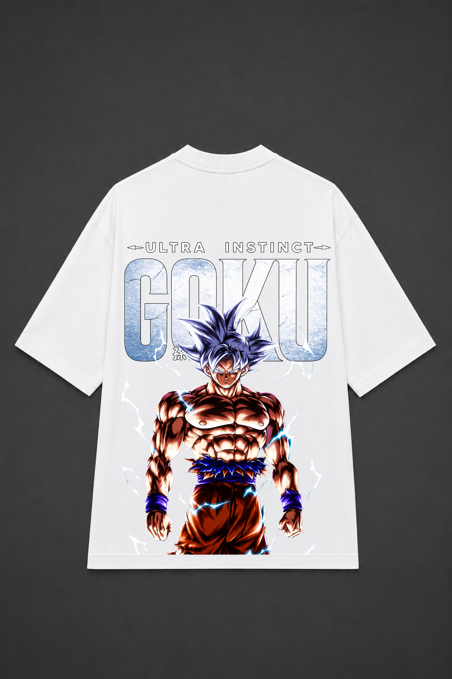 Ultra Instinct Goku Oversized Anime T-Shirt - White