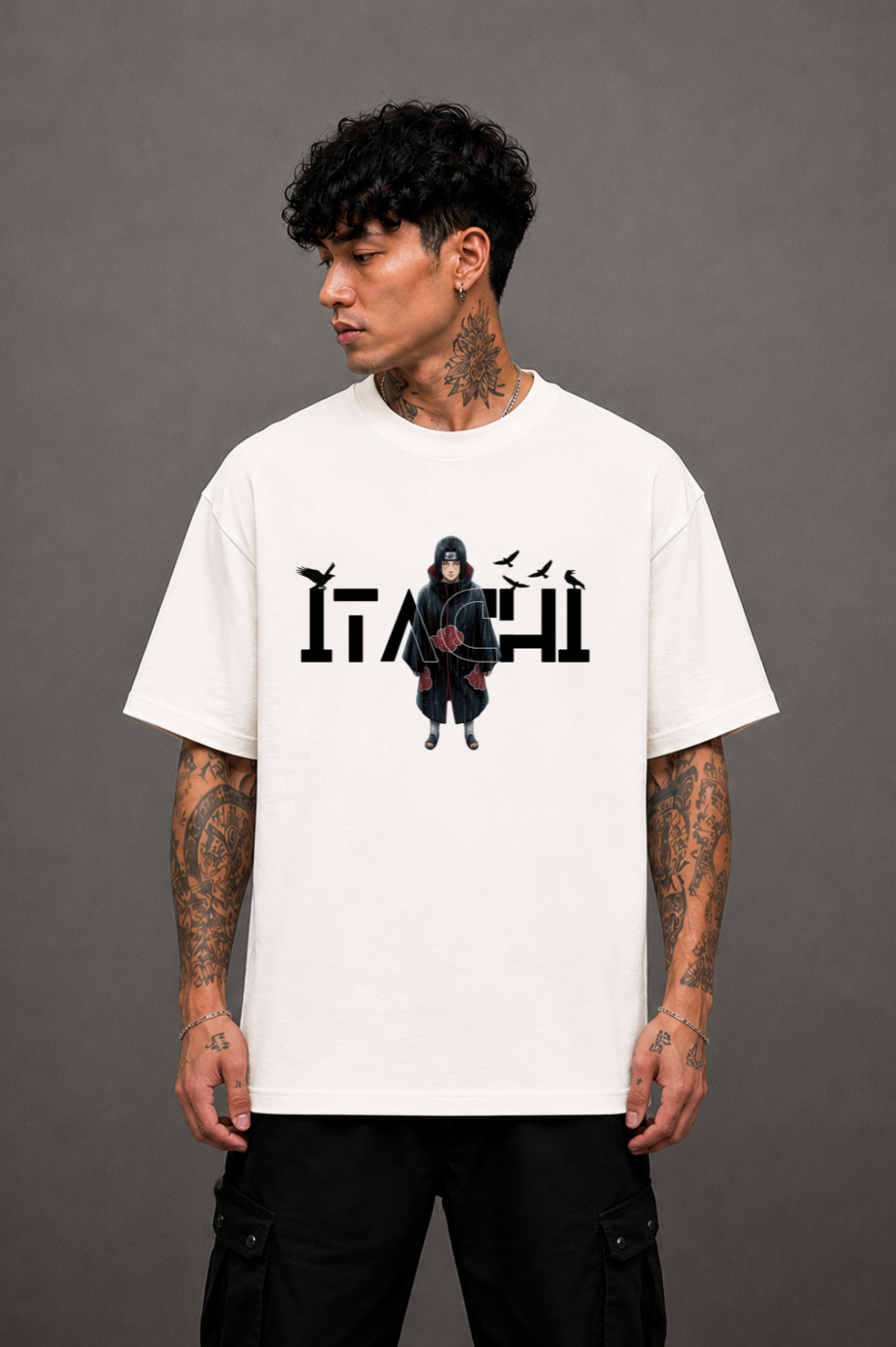 Itachi Uchiha Anime T-Shirt - White