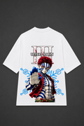 Akaza Anime Oversized T-Shirt - White