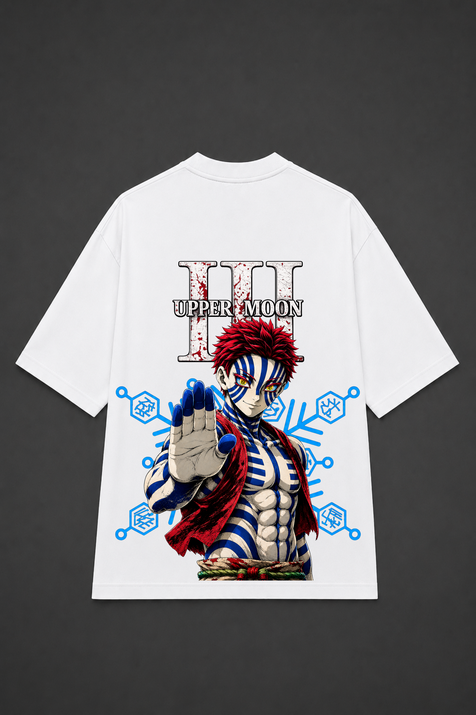 Akaza Anime Oversized T-Shirt - White