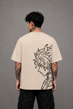 Tanjiro Kamado Anime T-Shirt - Beige