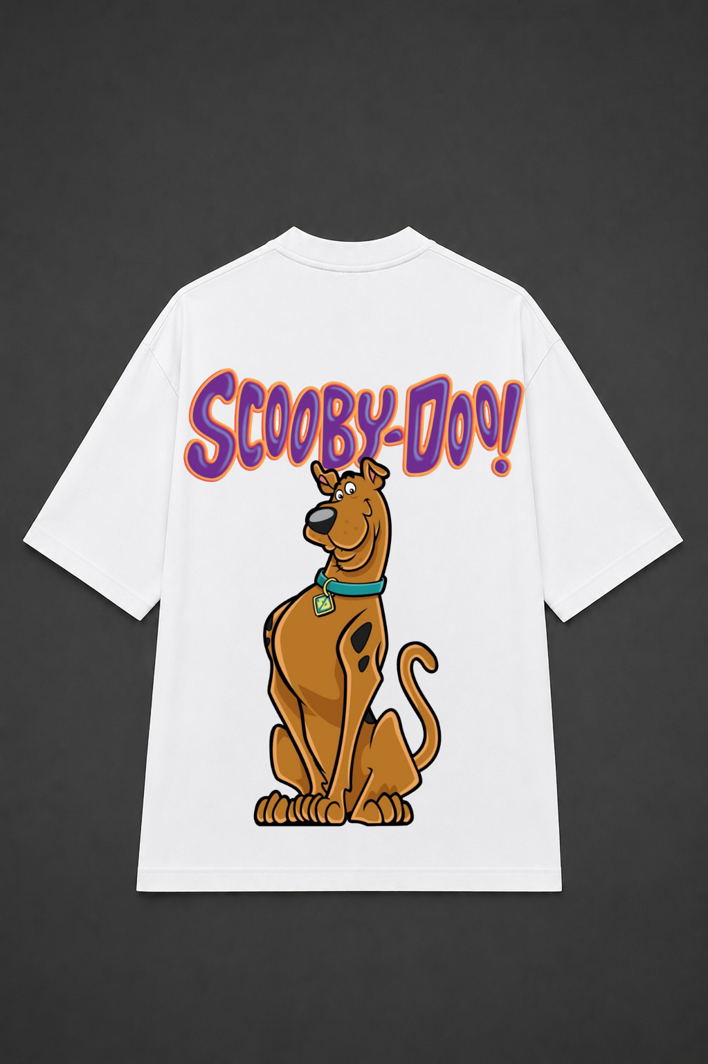 Scooby-Doo Oversized Anime T-Shirt - White