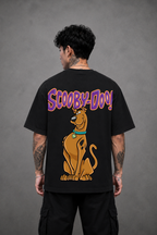 Scooby-Doo Oversized Anime T-Shirt - Black