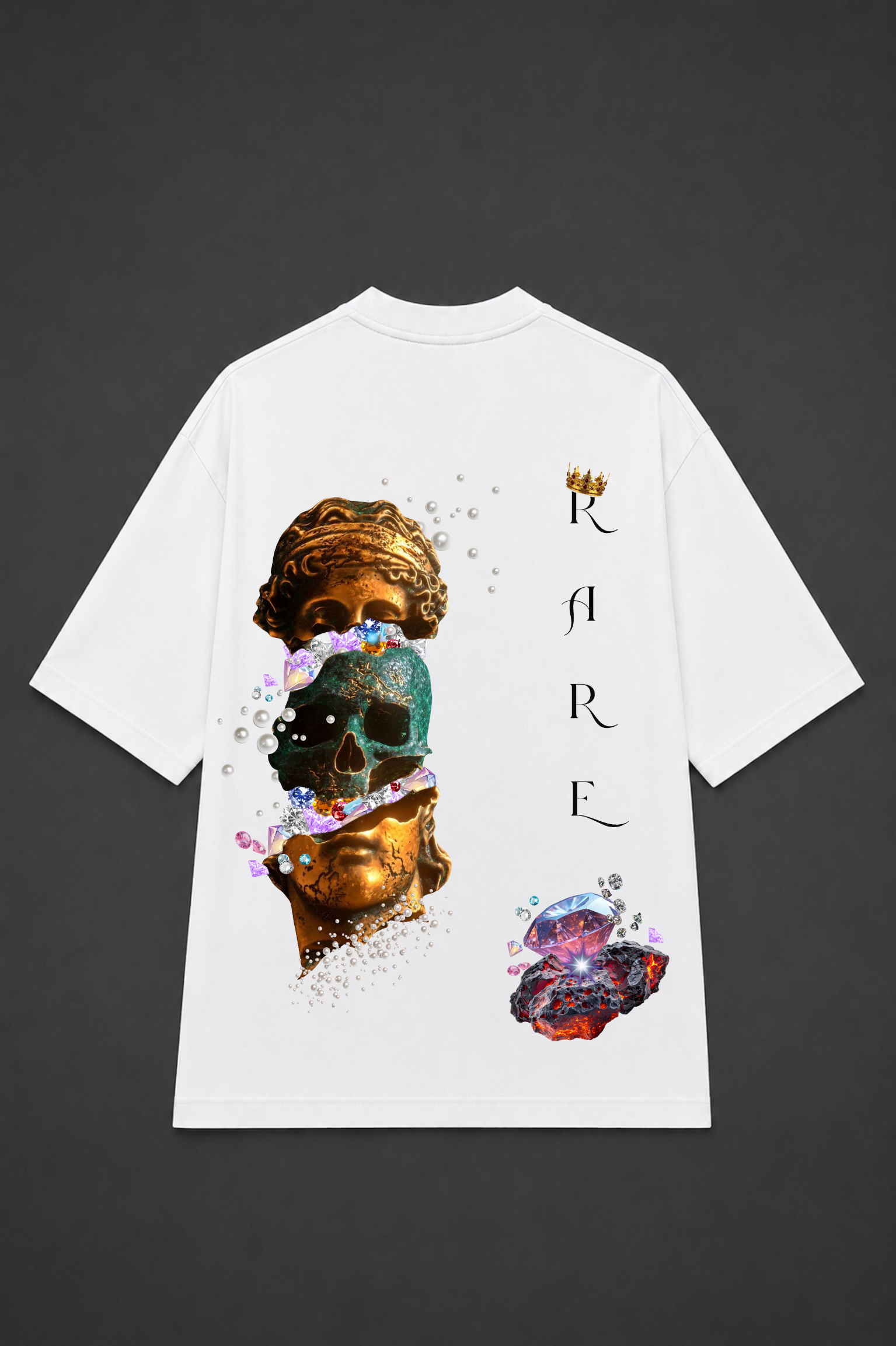 RARE Oversized Graphic T-Shirt - White