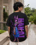 Beerus Oversized Anime T-Shirt - Black