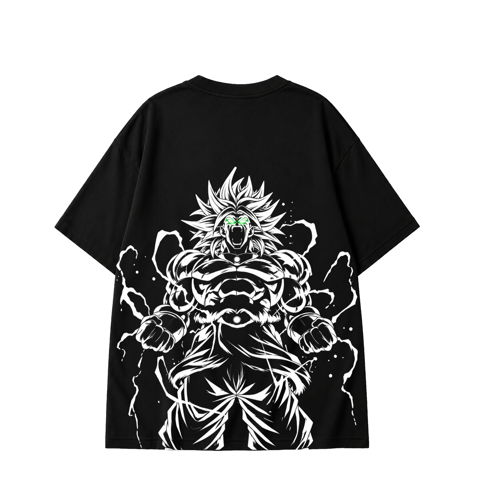 Broly Oversized Anime T-Shirt - Black