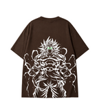 Broly Oversized Anime T-Shirt - Coffee Brown