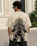Broly Oversized Anime T-Shirt - Beige