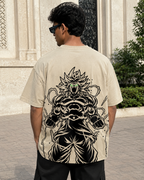 Broly Oversized Anime T-Shirt - Beige