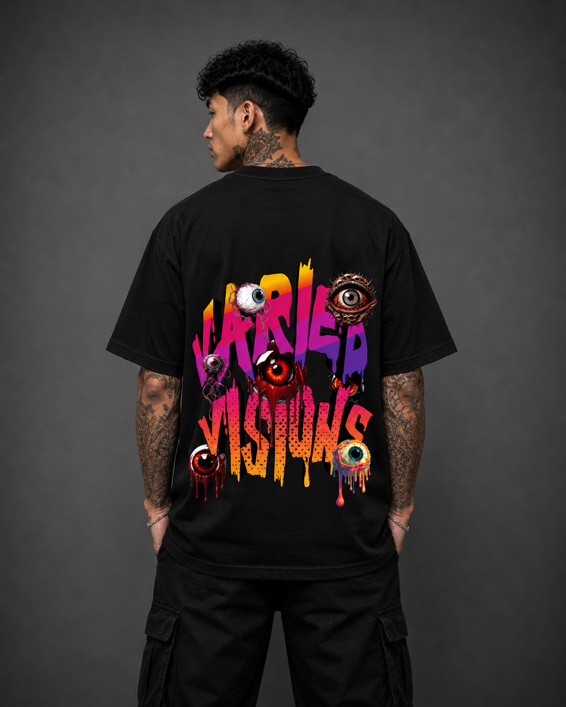 Varied Visions Oversized Graphic T-Shirt