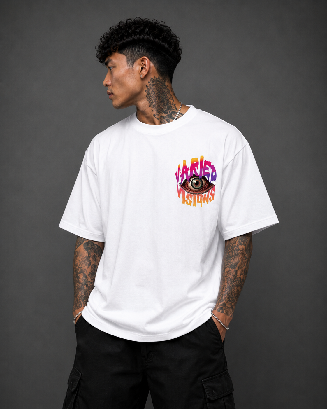Varied Visions Oversized Graphic T-Shirt
