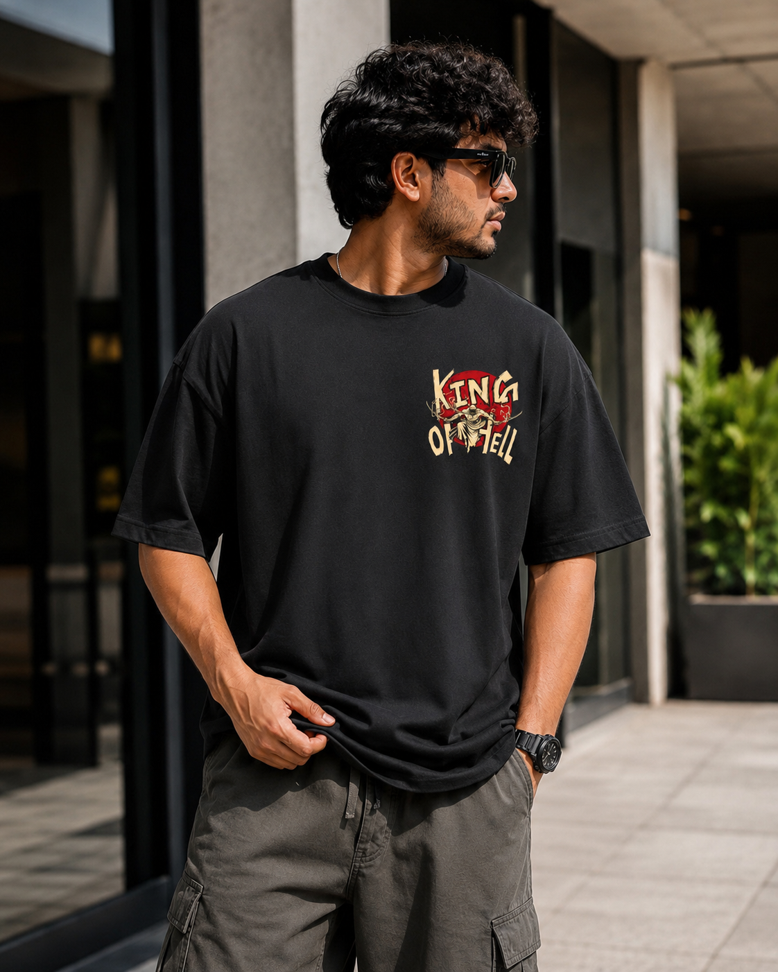 ZORO Oversized Anime T-Shirt - Black