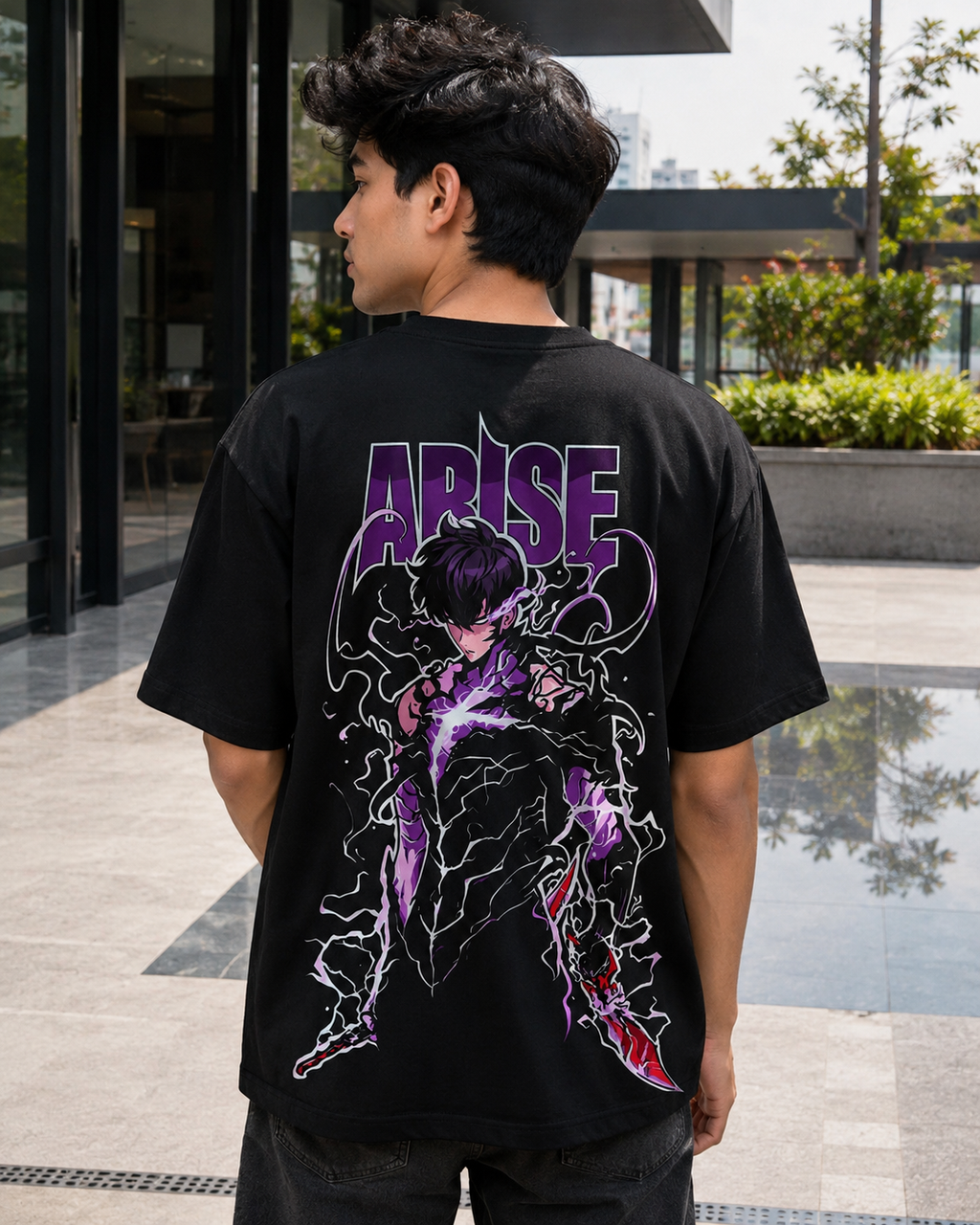Solo Leveling Arise Anime T-Shirt - Black