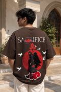 Itachi Uchiha Anime T-Shirt - Coffee Brown