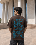 Inosuke Hashibira Oversized Anime T-Shirt - Coffee Brown